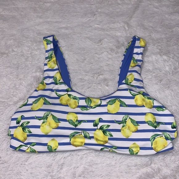 La Vie En Rose Other - La vi en rose bikini top - lemon print 🍋